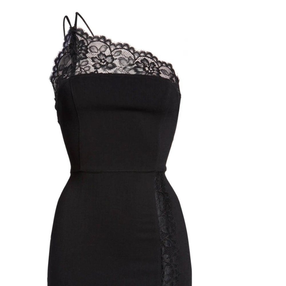 Free People Premonitions Bodycon Dress Black Lace - Picture 5 of 6